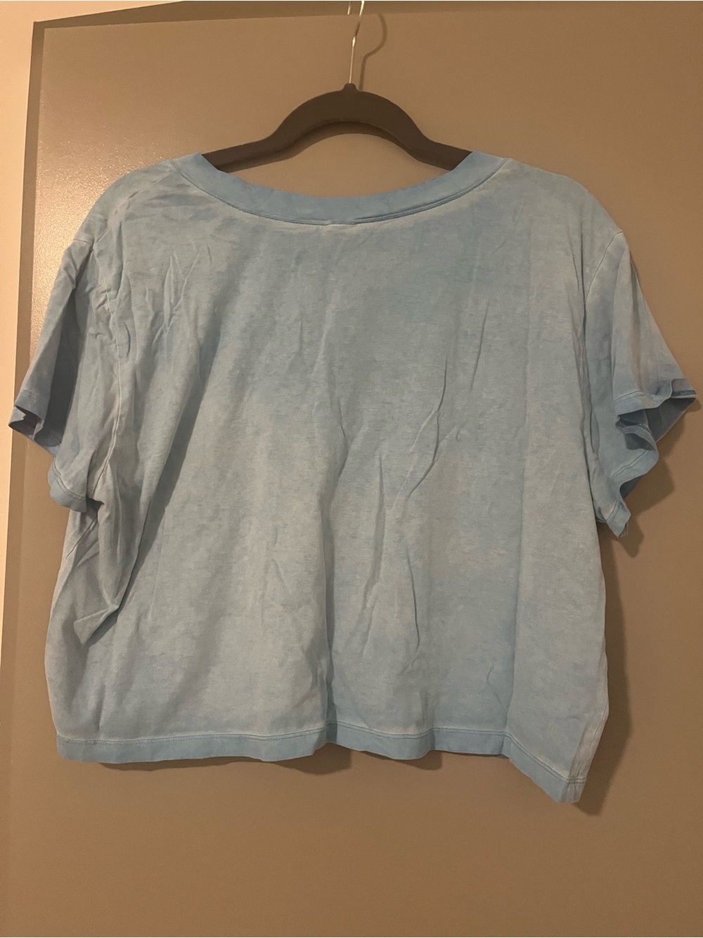 Wild fable tie dye light blue cotton cropped t-shirt - size XXL - Picture 4 of 4